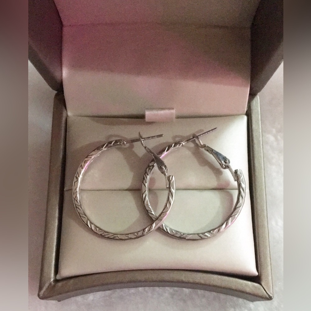 Elegant Silver Hoop Earrings